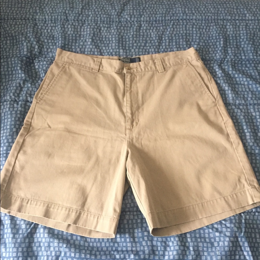 Khaki Polo Ralph Lauren Shorts Men Waist 36 NWOT